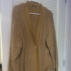 Tahari Cozy Camel Cardigan